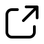 A square with an arrow pointing diagonally upward and to the right, representing the "external link" or "open in new window" icon.