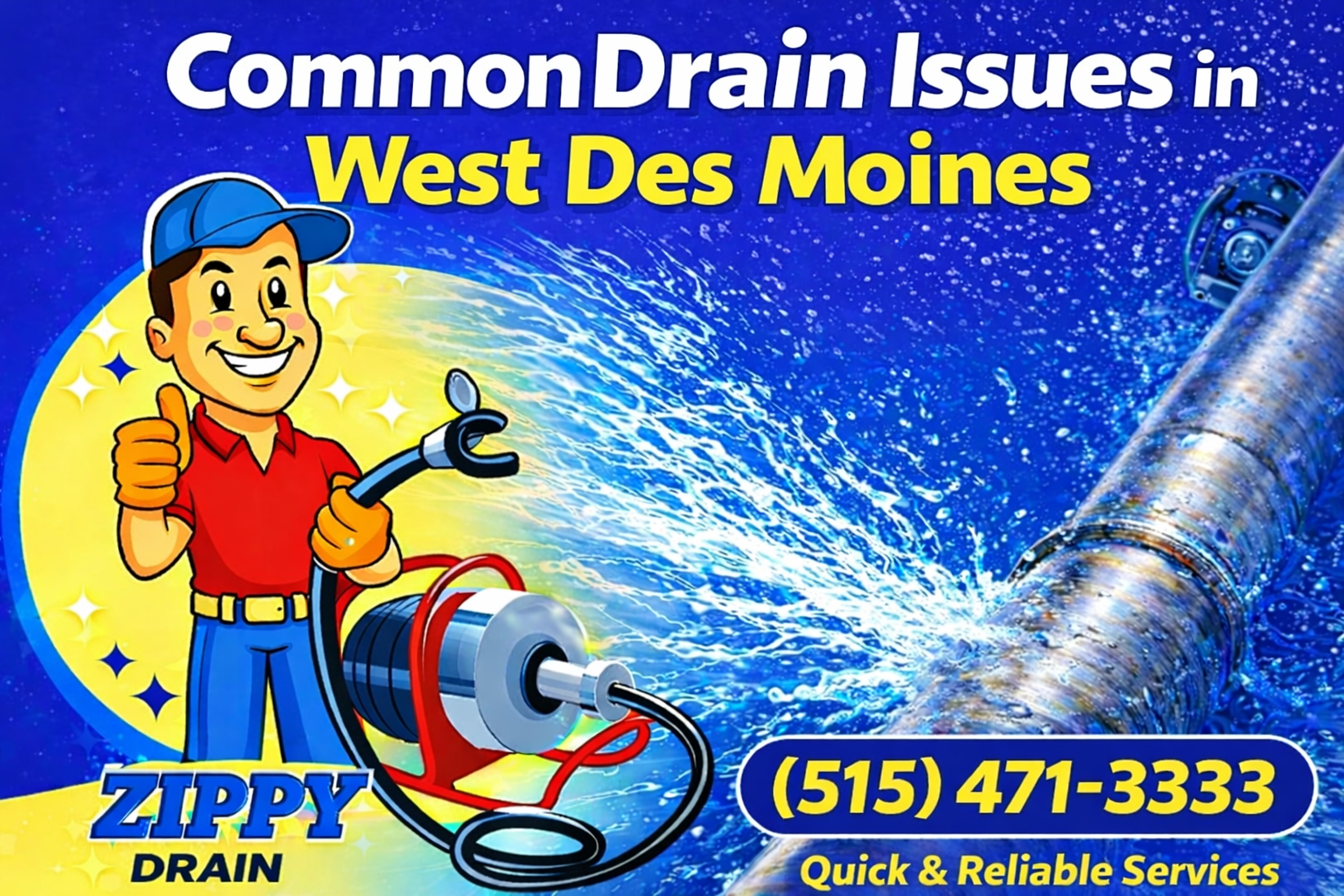 Why Drains Clog in West Des Moines